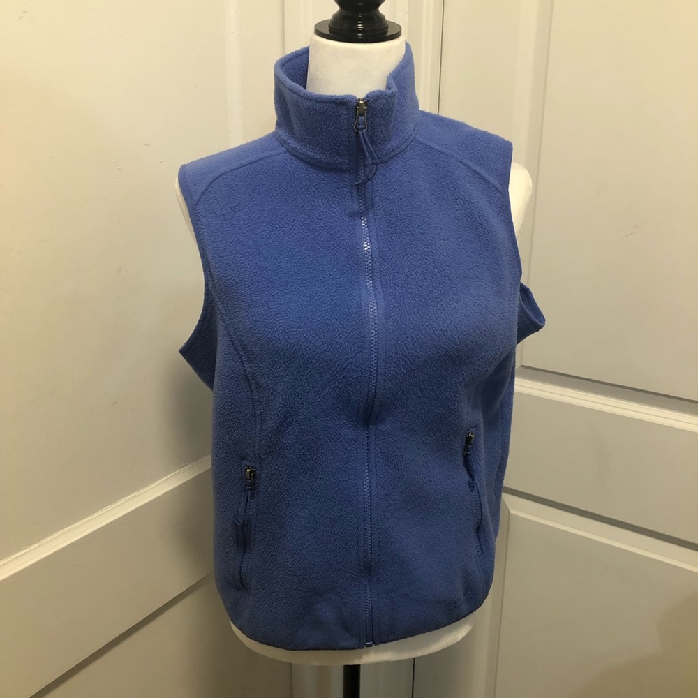 L l bean winter snow ski fleece vest size small
